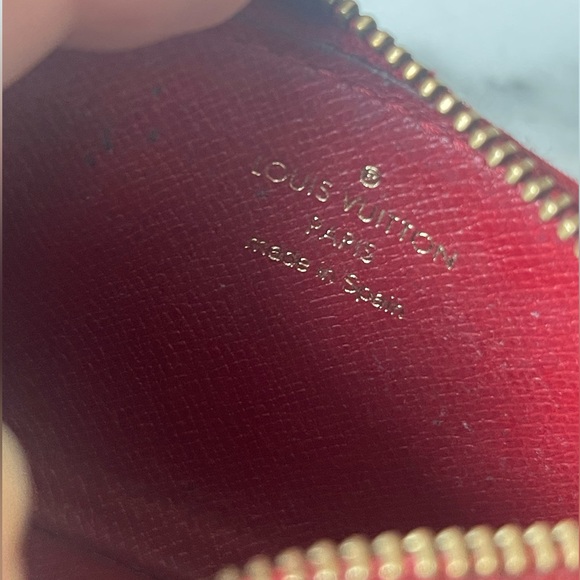 Louis Vuitton 💯 Authentic Red Epi Les Cles Leather Keychain Card Holder - Picture 8 of 9